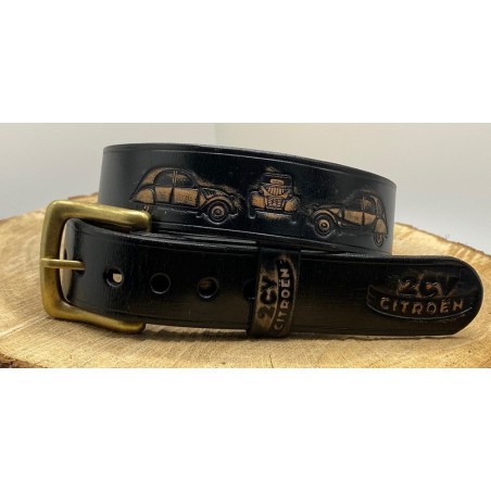 ceinture en cuir végétal mini 2CV